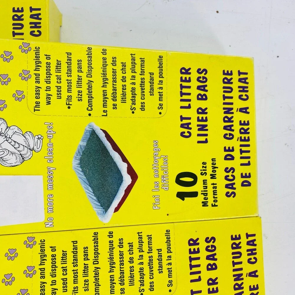 5 Pack - PAWS Cat Litter Liner Pads 10 Each (50 Total) Discontinued